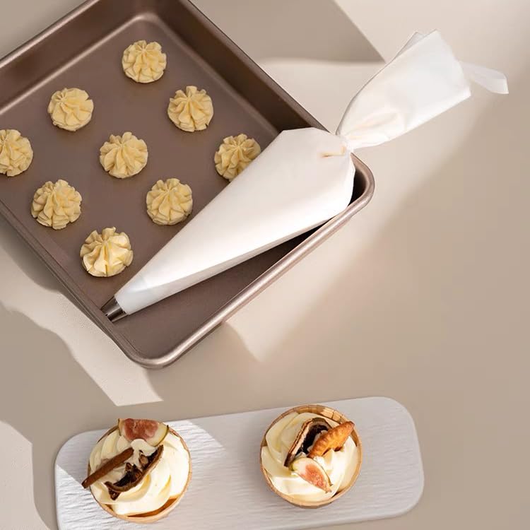 3 Pack Reusable Piping Bags 18 Inch Cloth Pastry Bags Plastic Coated Icing Piping Bags Cake Decorating Icing Bags Baking Dessert