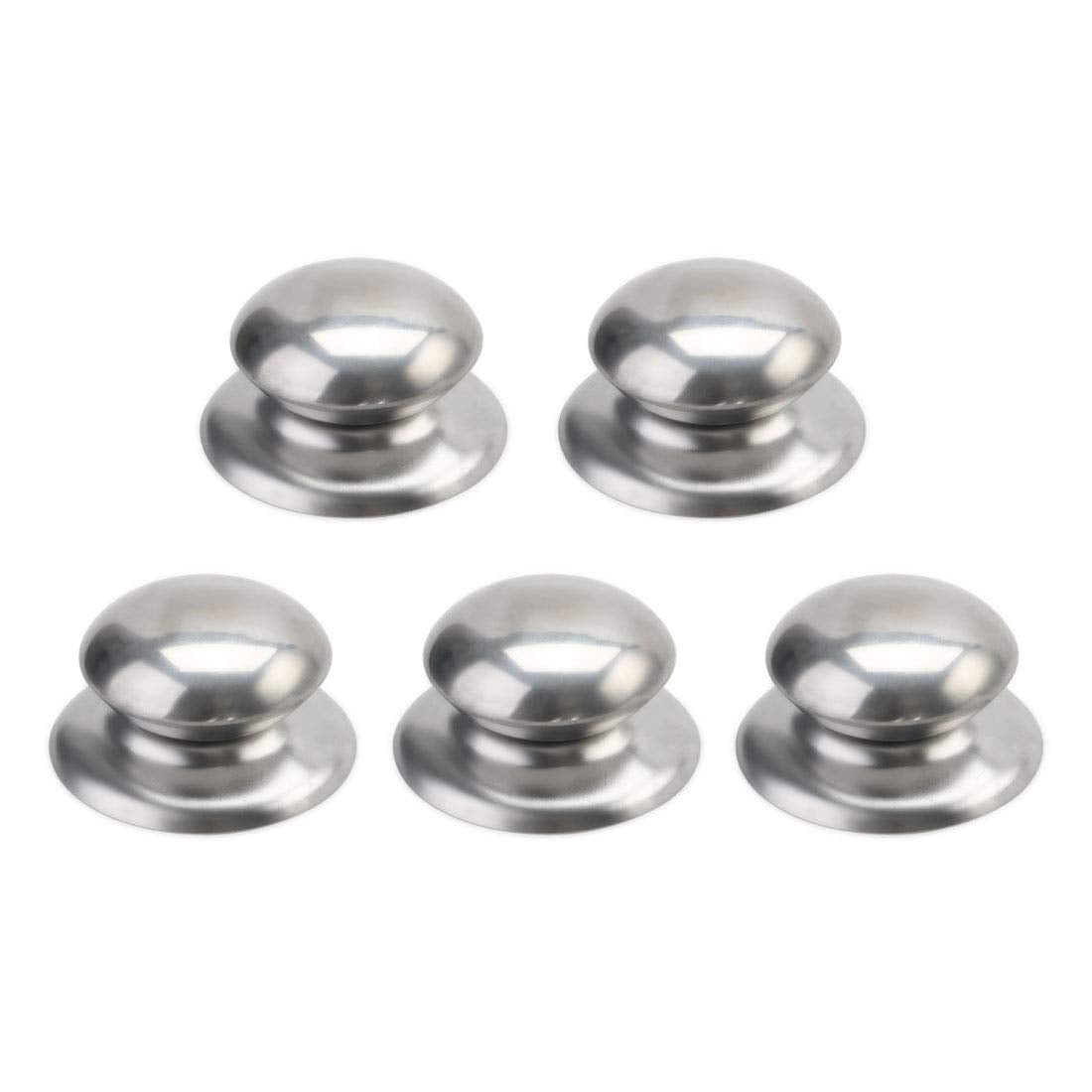 Uxcell Metal Cookware Pan Pot Glass Lid Cover Handle Knob Handgrip Grip 5Pcs