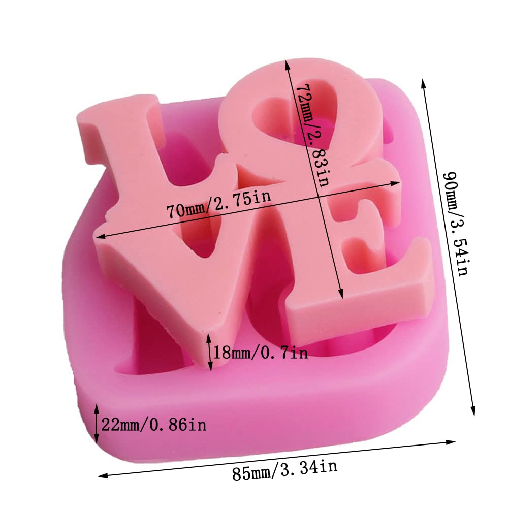 Gulinaza Valentine'S Day Series Love Wing Shape Silicone Molds For Diy Cake Fondant Biscuit Cookies Sugar Pudding Chocolate Hard