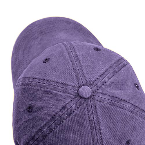 Hh Hofnen Men Women Washed Distressed Twill Baseball Cap Vintage Adjustable Dad Hat