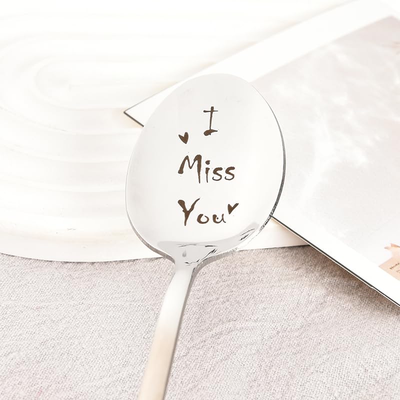 I Miss You Gifts Spoon For Him Her Long Distance Relationship Gifts For Men Boyfriend Husband Birthday Gift From Wife Girlfriend