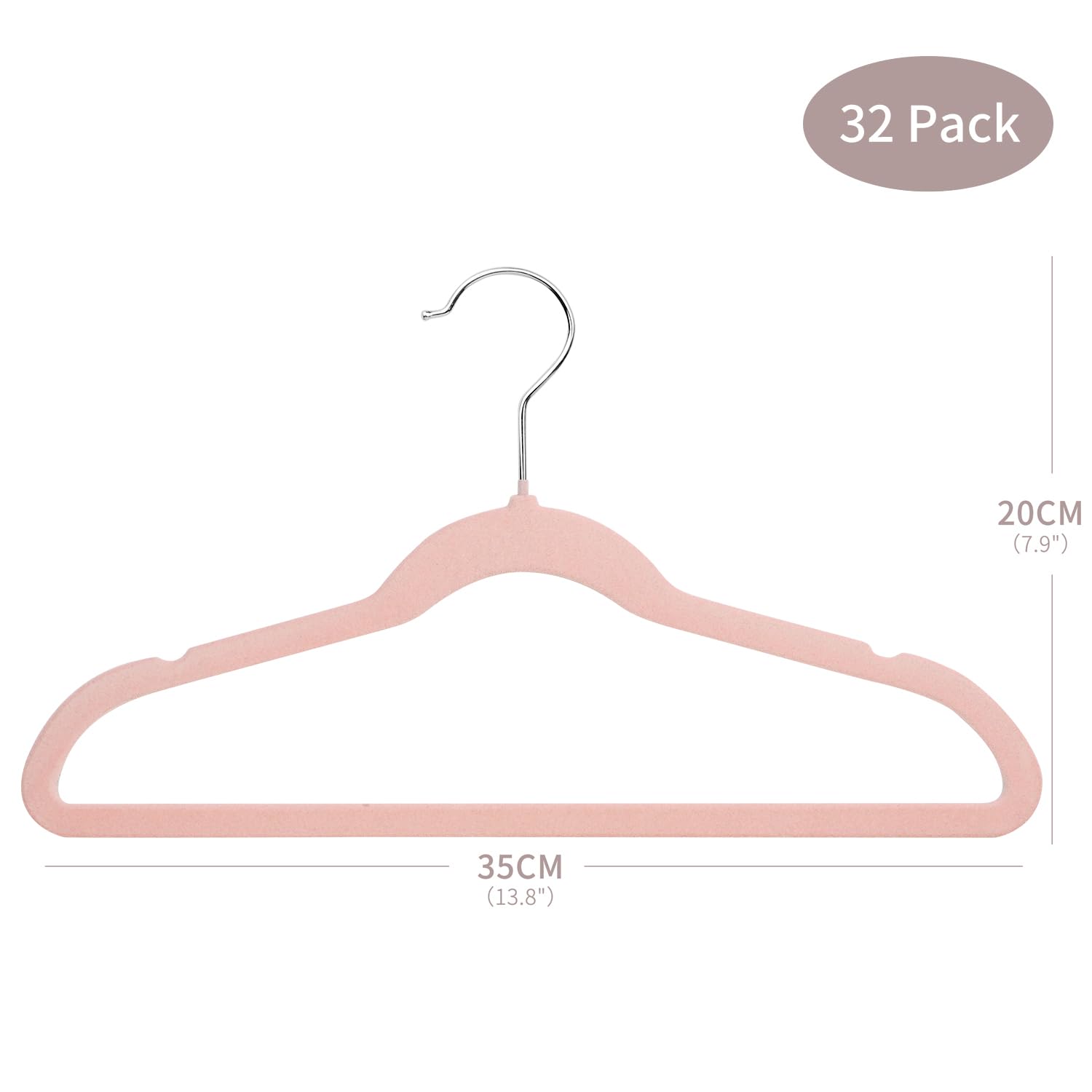 Mangotree 13.8 Inch Premium Kids Velvet Hangers, Ultra-Thin Children'S Clothes Hangers With 360 Swivel Hook, Non-Slip Felt Hange