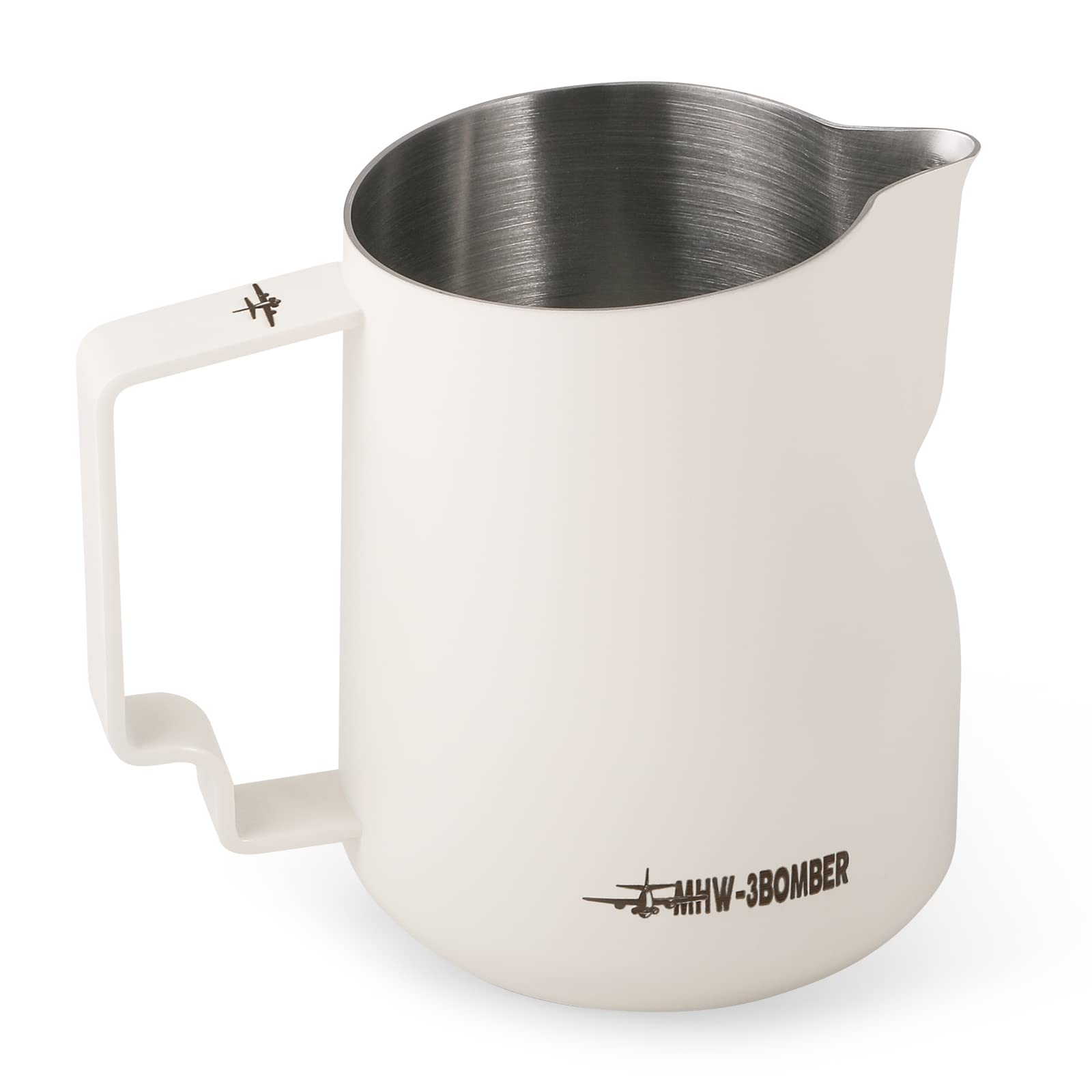 Mhw-3Bomber Milk Frothing Pitcher 520Ml/17.6Oz Milk Frother Cup Espresso Steaming Pitcher Stainless Steel Milk Frother Cup Baris
