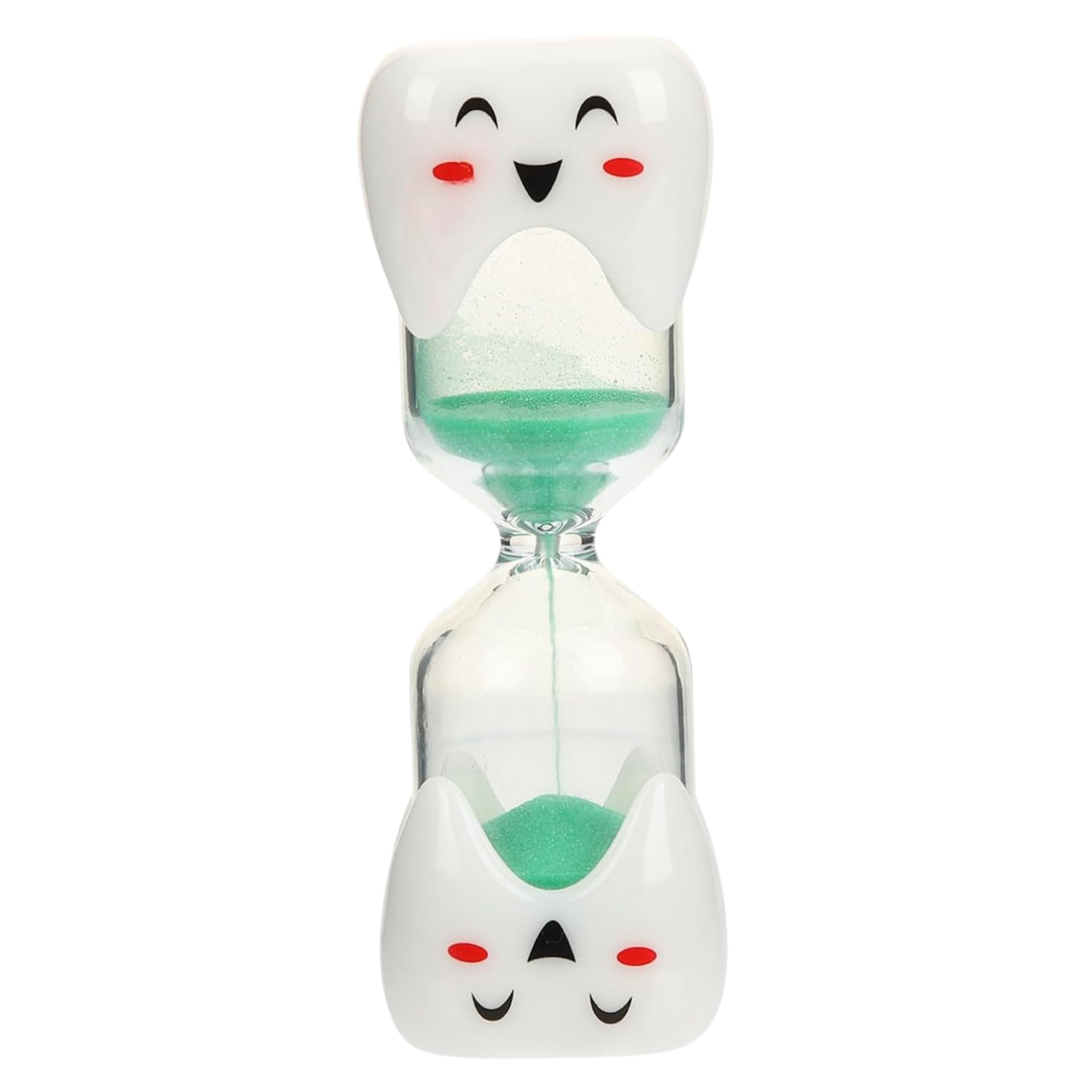 TeacherFav 2 Minute Toothbrush Sand Timer for Kids - Single Large Pack Smiley Hour Glass