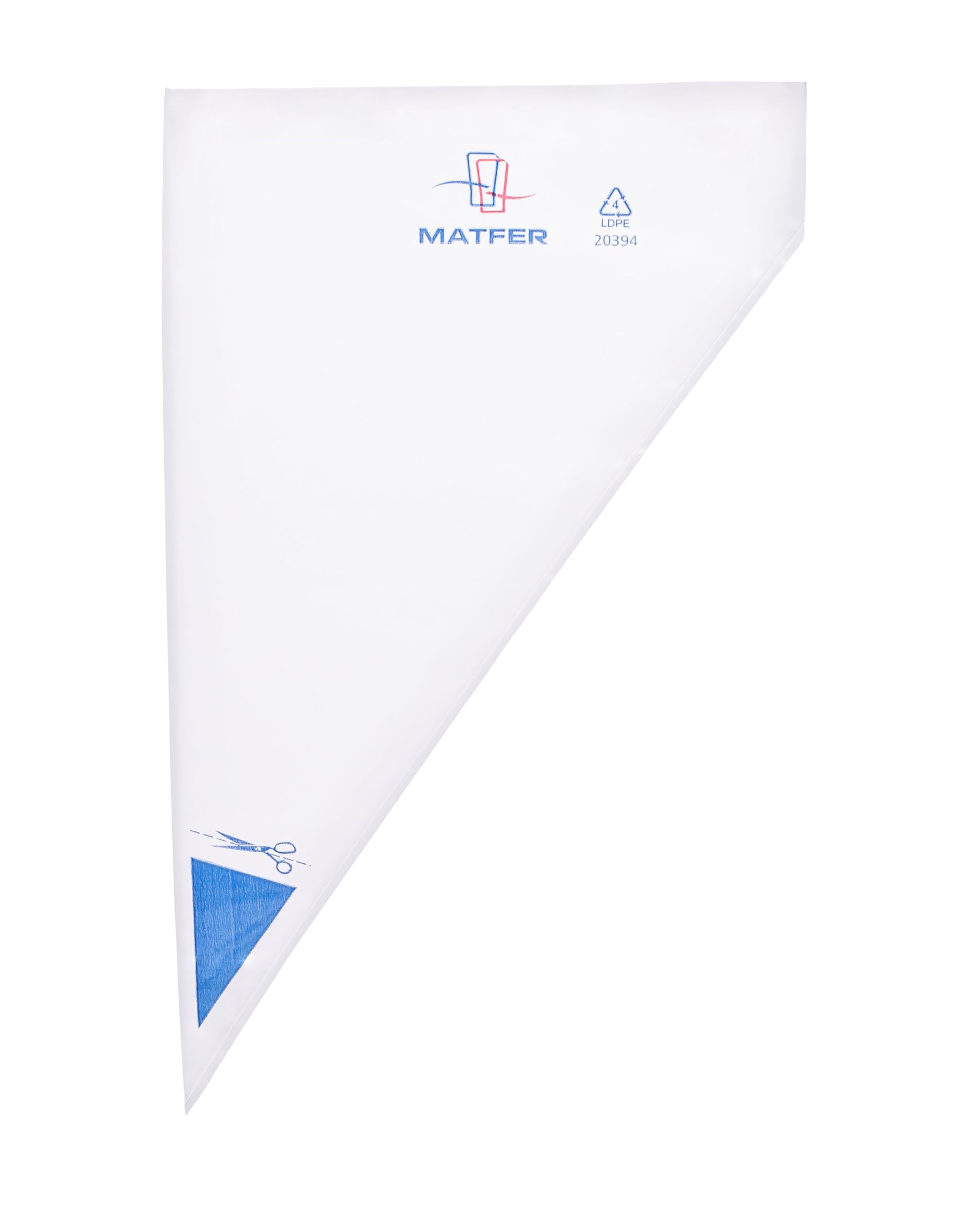 Matfer Bourgeat 165019 Standard Disposable Pastry Bags, 18, Clear