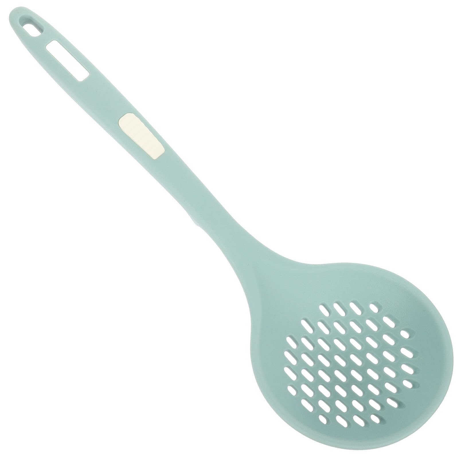 Kichvoe Silicone Skimmer Spoon 12.20 inch Slotted Spoon Scoop Strainer for Pasta Noodles Dumplings Vegetables Heat Resistant Kit