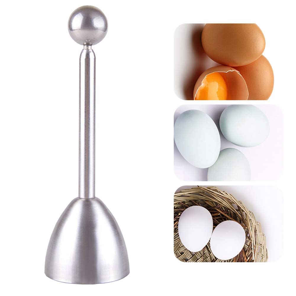 Mayata 2Pcs Metal Stainless Steel Egg Scissors Egg Topper Cutter Straight Shell Opener Boiled Raw Egg Open Creative Kitchen Acce