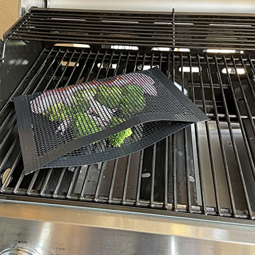 Bluedrop Large Bbq Mesh Bags Non Stick Toaster Baking Bags Barbecue Mat Outdoor Picnic Tool 30X40Cm Pack Of 2