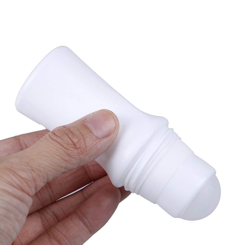 4 Pcs 30Ml Plastic Roll On Bottle,Empty Refillable White Deodorant Containers With Plastic Roller Ball Hdpe Plastic Roller Bottl