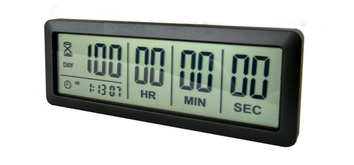Digital 999 Days Countdown Timer Display Time For Retirement Vacation Exam Wedding Lab Kitchen Project Meeting(2C Batteries Incl