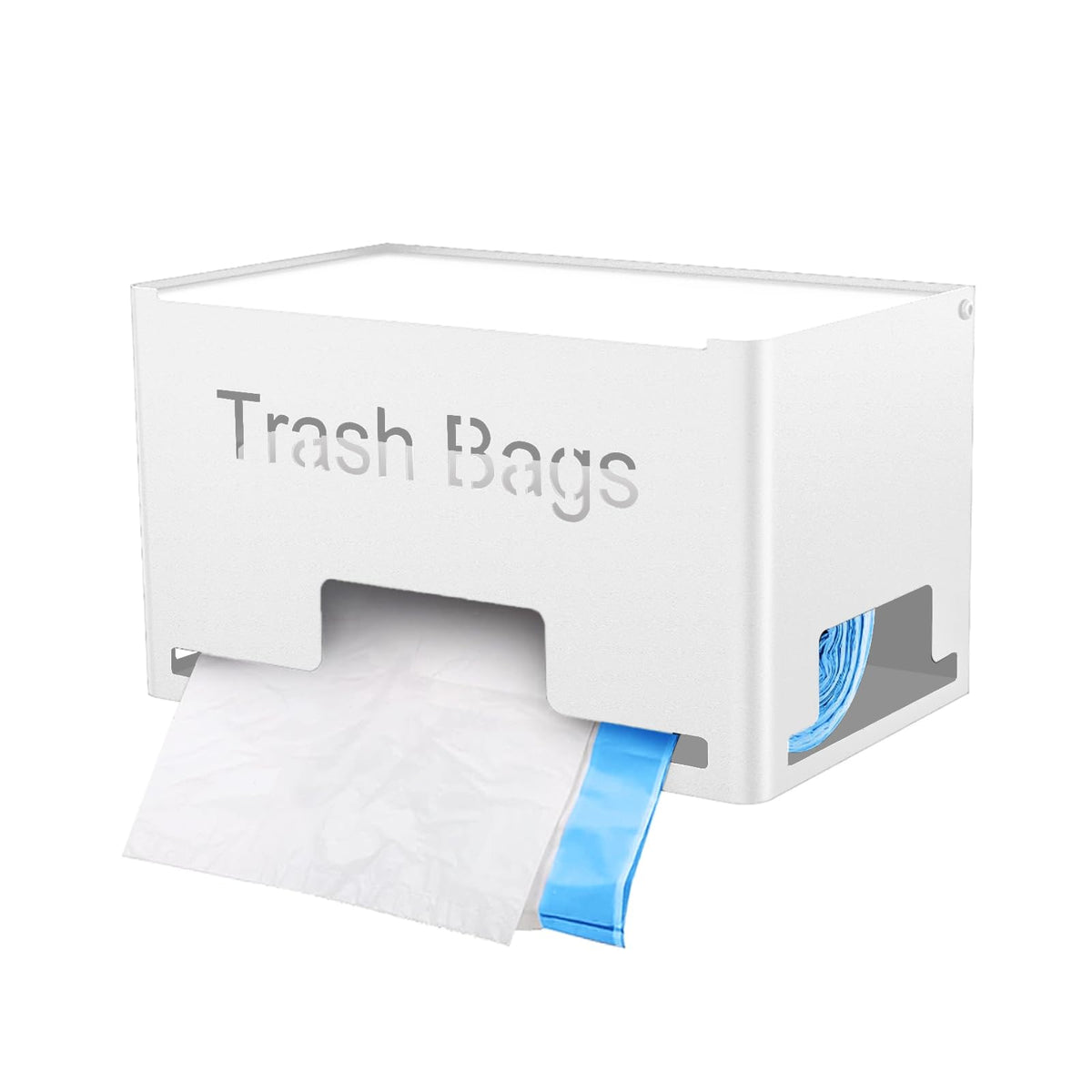 Stwwo Large Trash Bag Holder Dispenser, Metal Garbage Bag Dispenser Roll Holder, Kitchen Trash Bag Organizer For Under Sink, Wal