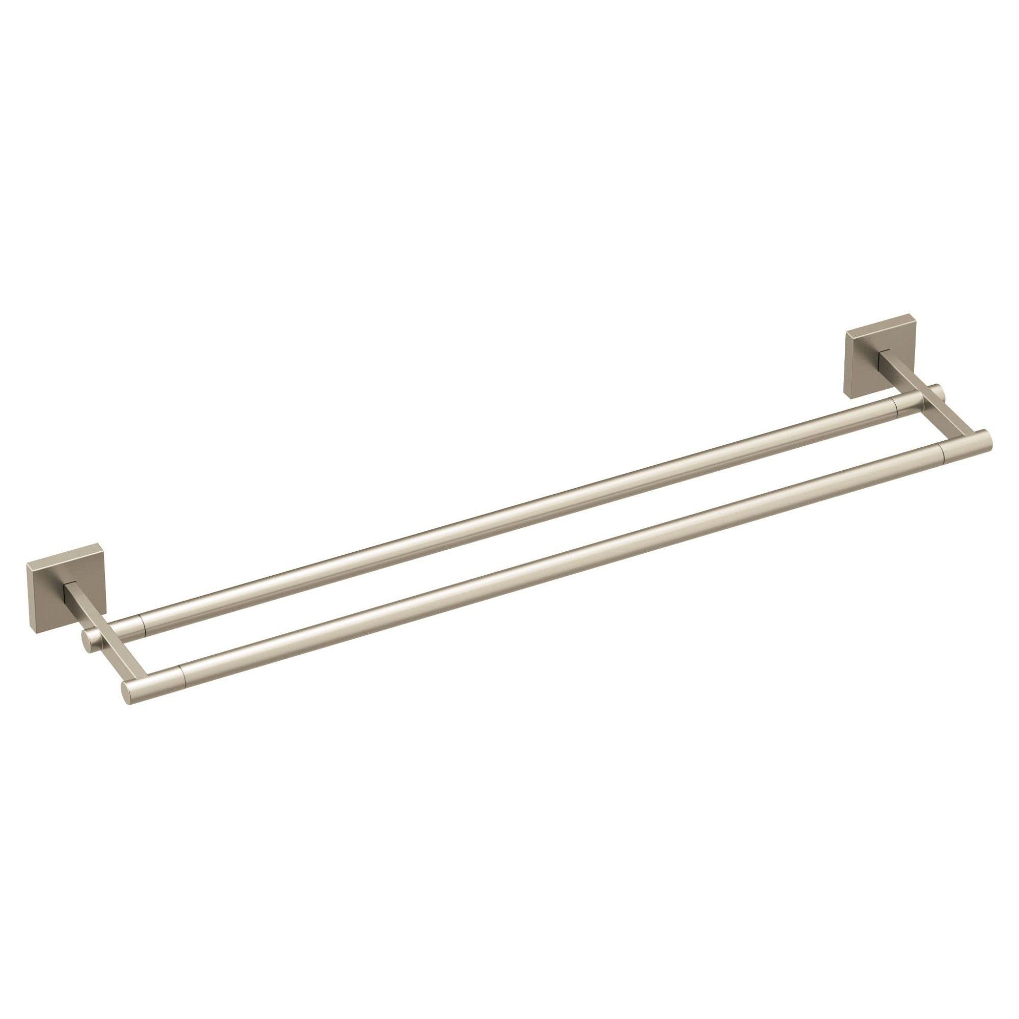 Moentriva Brushed Nickel 24'' Double -Towel Bar, Bp1822Bn