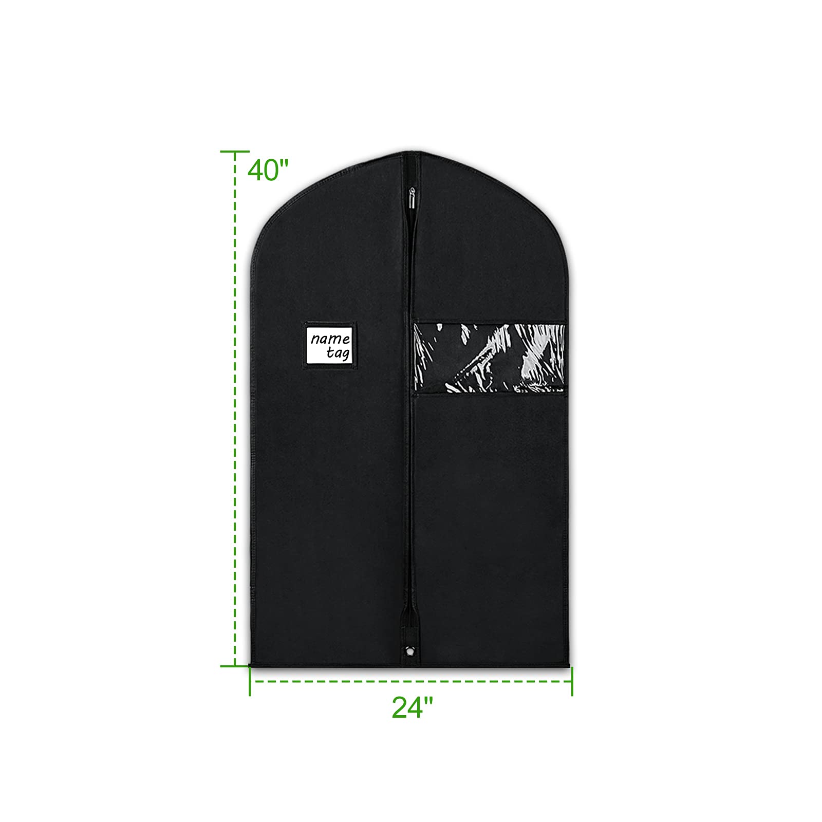 Keegh 40'' Suit Bags For Closet Storage (Set Of 10) Garment Bags For Hanging Clothes, Suit Cover Bags For Suits Coats Dress With