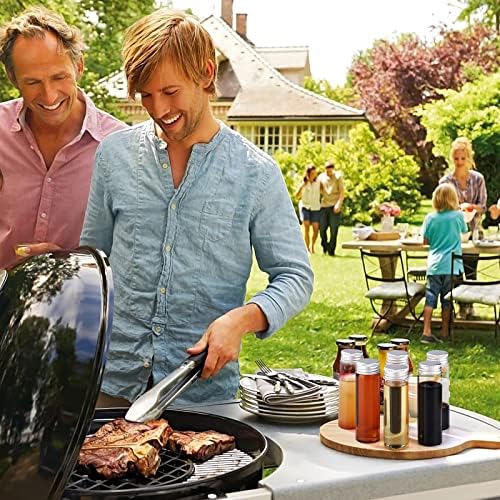 Tobwolf 12Pcs 50Ml / 1.7Oz Glass Spice Jars, Transparent Spice Containers With Aluminum Lids, Seasoning Storage Bottle Spice Bot