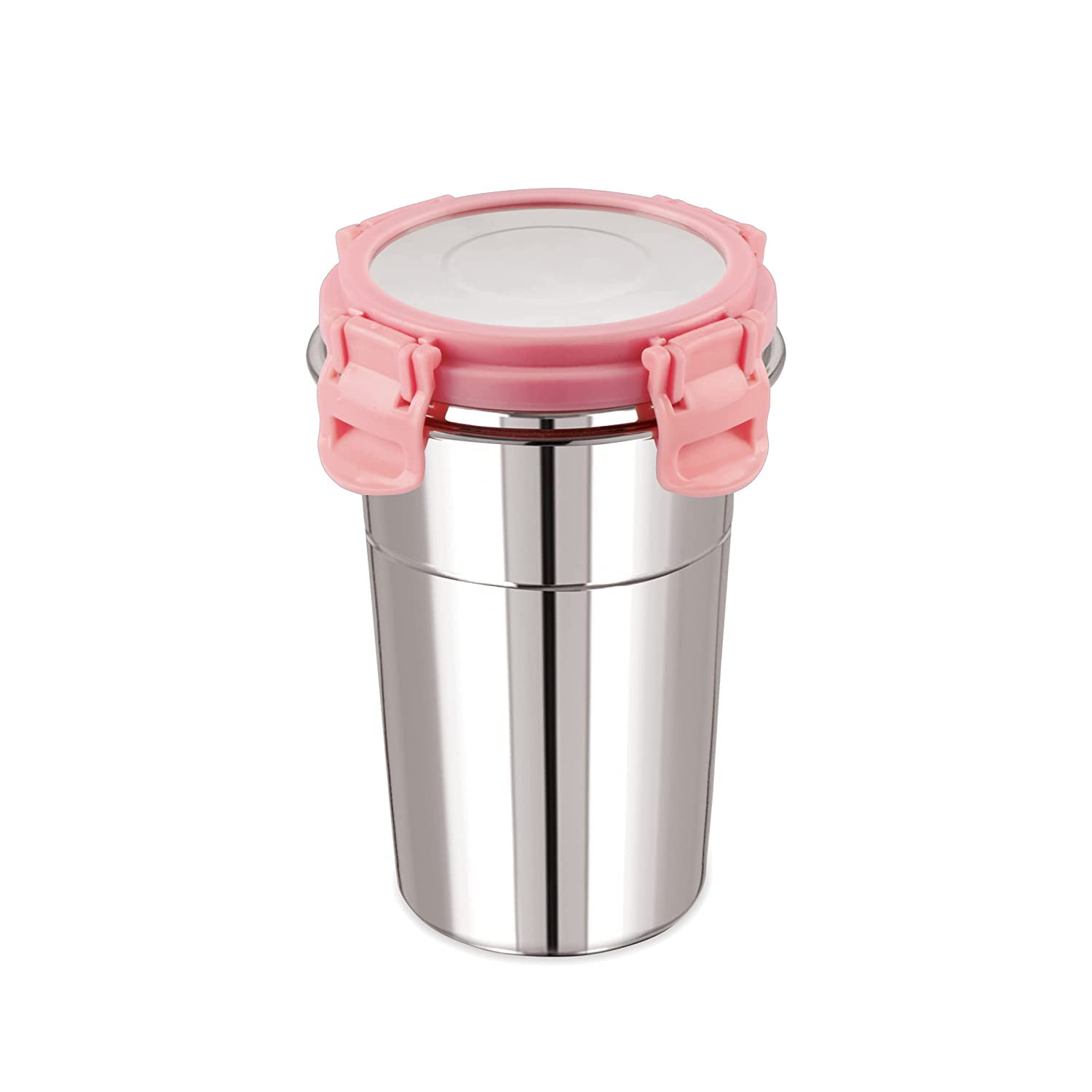 Rrj Leak Proof Click And Seal Lock Stainless Steel Storage/Air Tight Tiffin Container/Lunch Container With Steel Lid Fusion (400