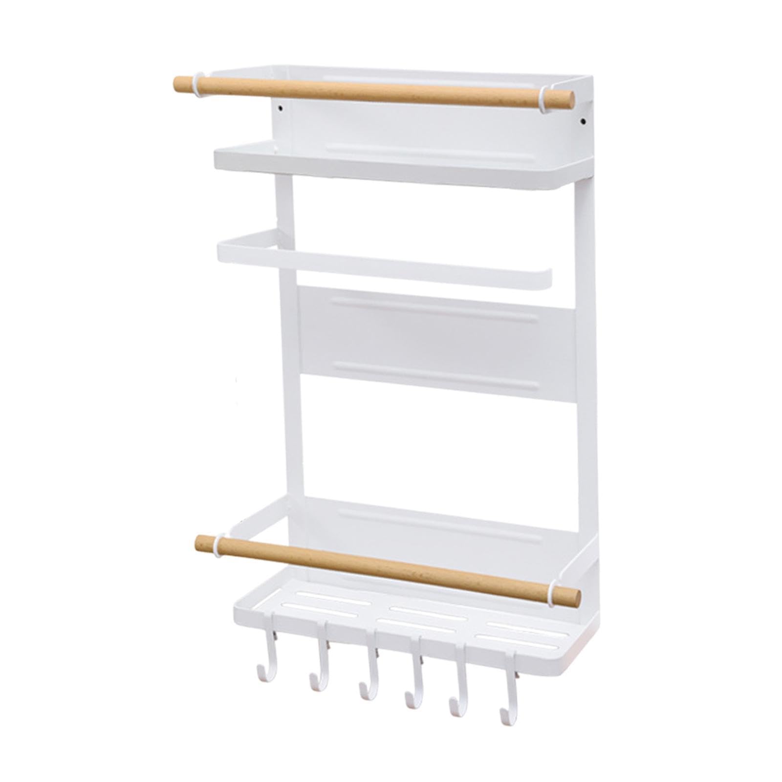 Calandis Fridge Magnet Organizer And Hooks Space Saving Spice Jars Holder For Kitchen | Spice Jars & Racks | Kitchen Storage & O