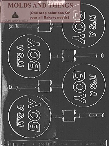 It'S A Boy Lolly Chocolate Candy Mold Baby Boy Chocolate Candy Mold With Copywrited Candy Making Instruction