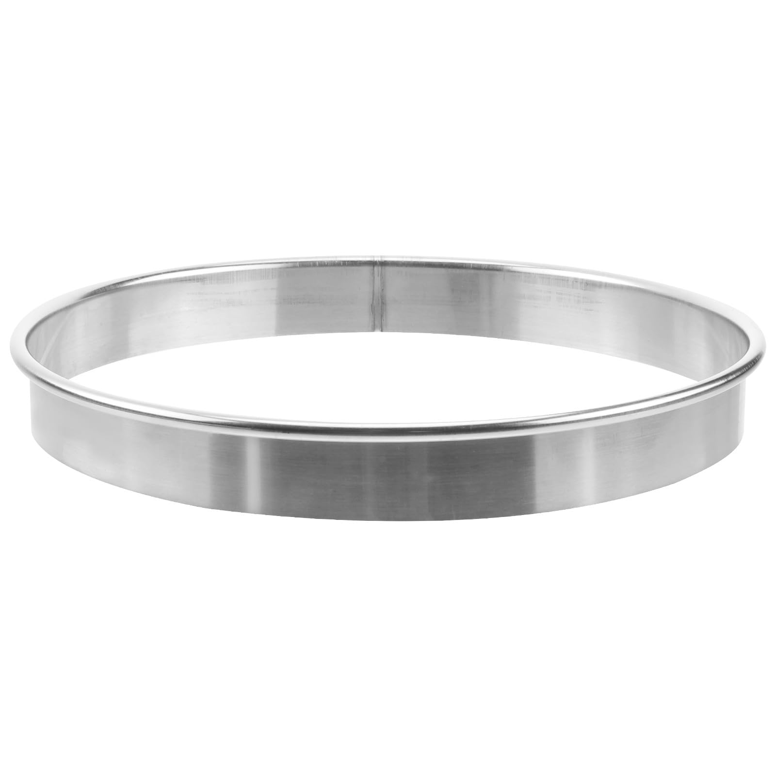 POPETPOP Pizza Saucing Ring Stainless Steel: Round Pizza Baking Tool - Deep Cooking Ring for Adding Toppings, Easy Clean Kitchen