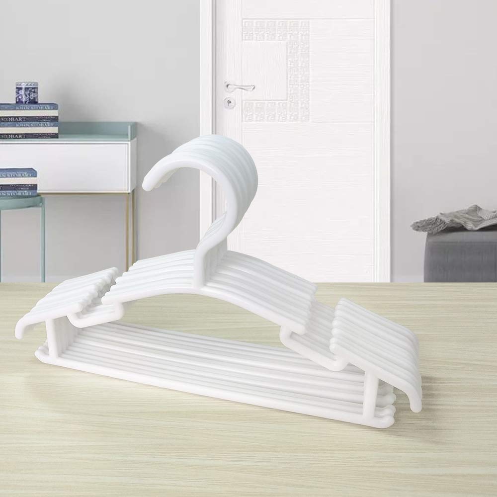 Goodtou Baby Hangers 100Pack Kids Hangers Plastic Baby Hangers For Closet Children Hangers Infant Hangers Toddler Hangers Small