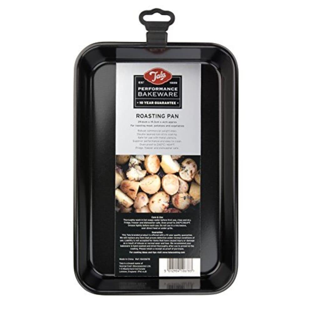 Tala Performance, Roaster, Professional Gauge Carbon Steel With Whitford Eclipse Non-Stick Coating, Cooking And Roasting, 29.6 X