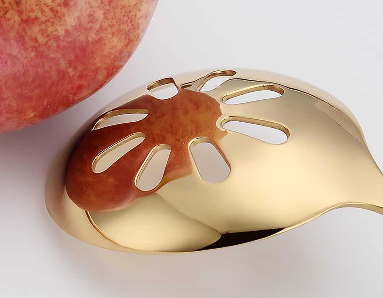 Dadamong 5Pcs Serving Slotted Spoons, Colorful Stainless Steel Serving Utensils Skimmer Perforated Serving Spoon For Buffet Banq
