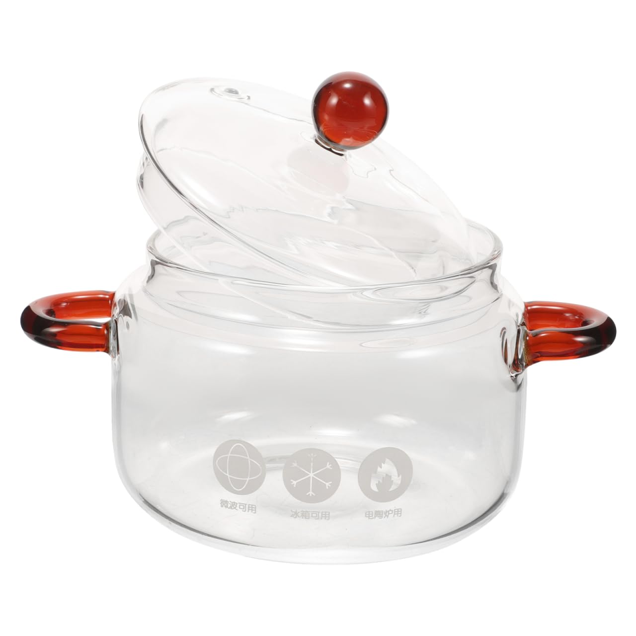 Ciieeo Stove Kitchen Glass Cookware Multifunction Induction Cooker Milk Kitchenware Large Cooking Pot Saucepan With Lid Spaghett