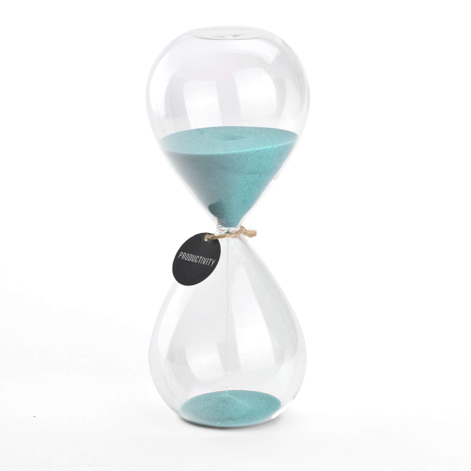 Hourglass Sand Timers - Swisselite Biloba Hourglass Sand Timer Inspired Glass/Home, Desk, Office Decor