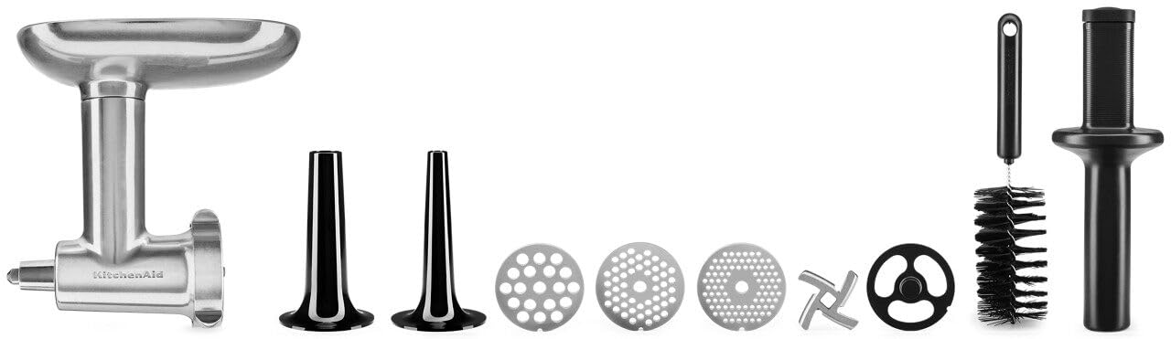 KitchenAid KSMMGA Metal Food Grinder Attachment  Silver