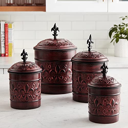 4 Piece Versailles Canister Set With Fresh Seal Covers