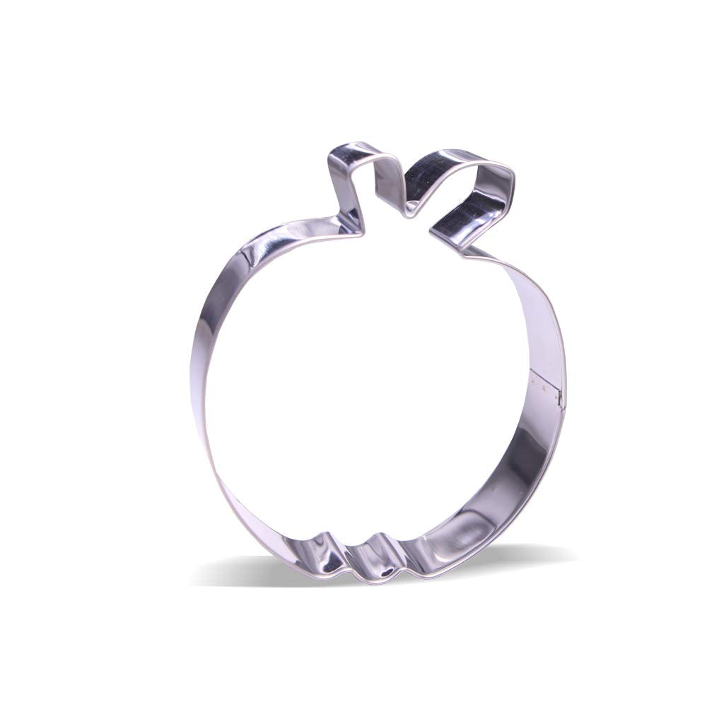 4.25 Inch Apple Cookie Cutter - Stainless Steel