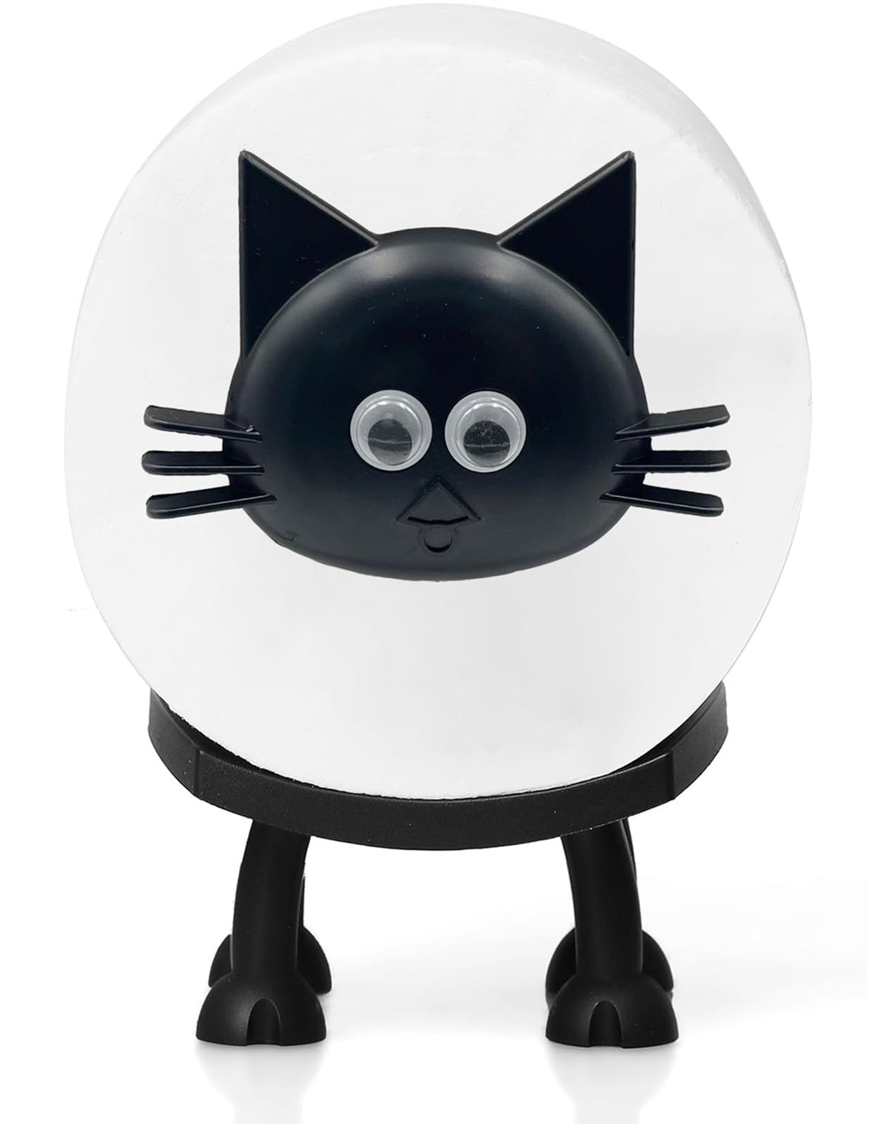 Cat Toilet Paper Holder, Black Self Standing Bathroom Set, Funny Bathroom Office Decor, Perfect Bathroom Accessories Paper Towel