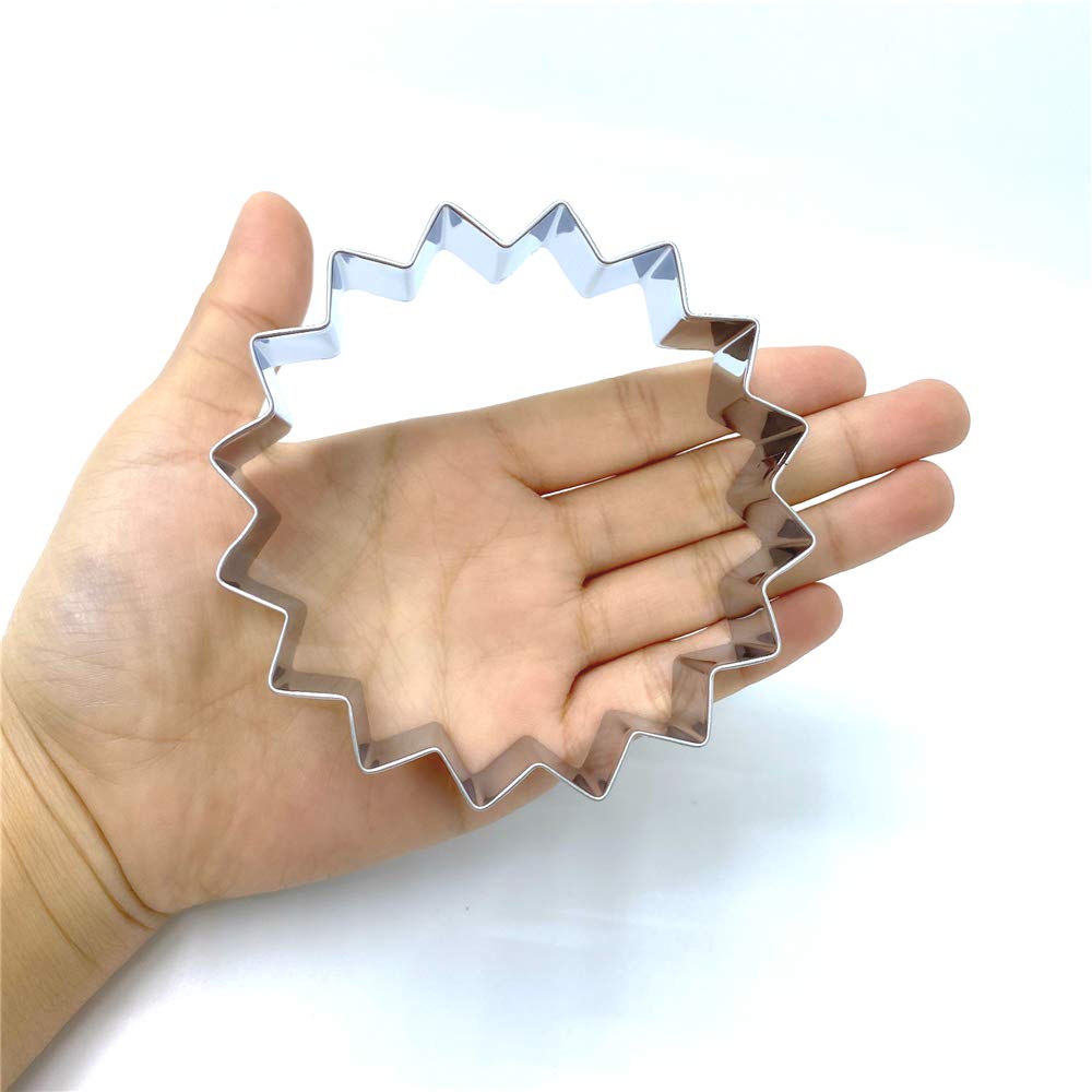Liliao Sunflower Cookie Cutter - 3.8 X 3.8 Inches - Stainless Steel