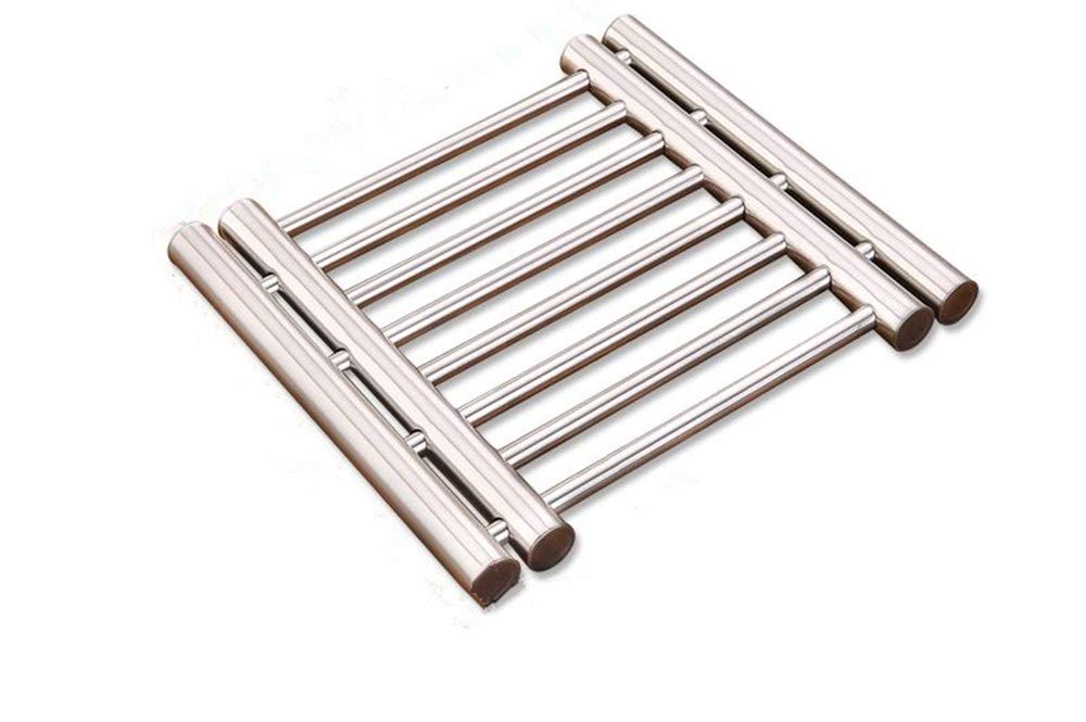 Leoyoubei 8X9 Metal Adjustable Trivet Wite From 9'' To 15'' Multi-Purpose Spoon Rest And Kitchen Table Mats Shrink Pads Non-Slid