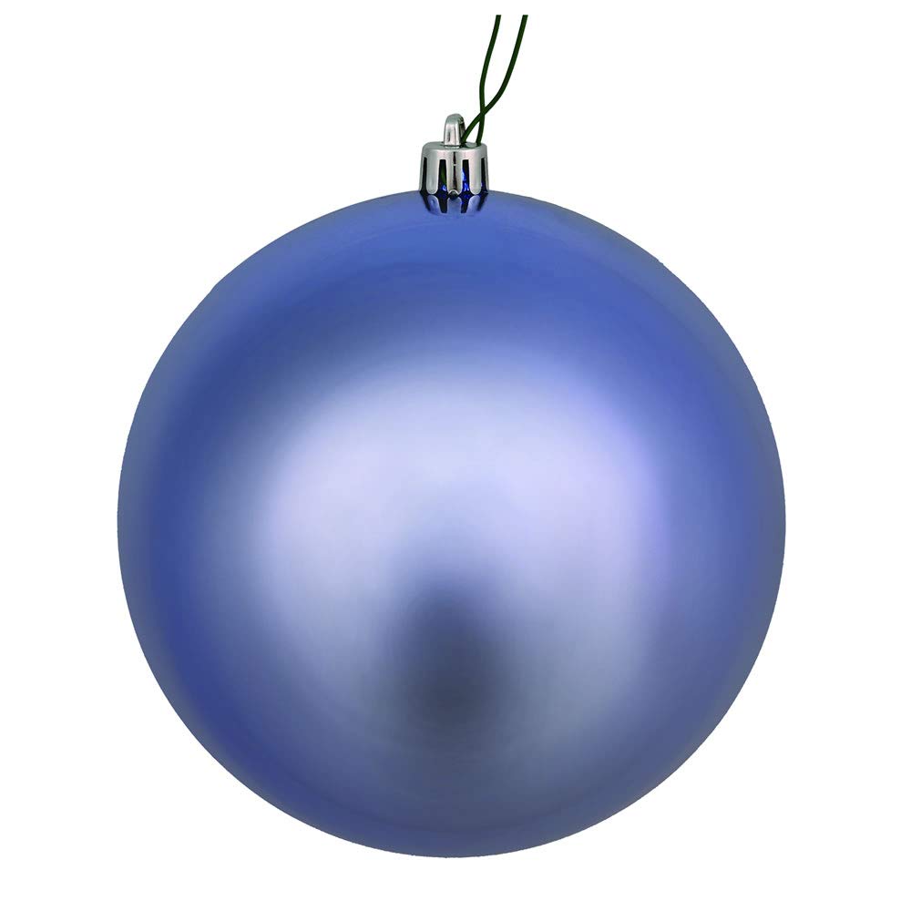 Vickerman 2.75 Periwinkle Shiny Ball Ornament. Includes 12 Ornaments per Pack.