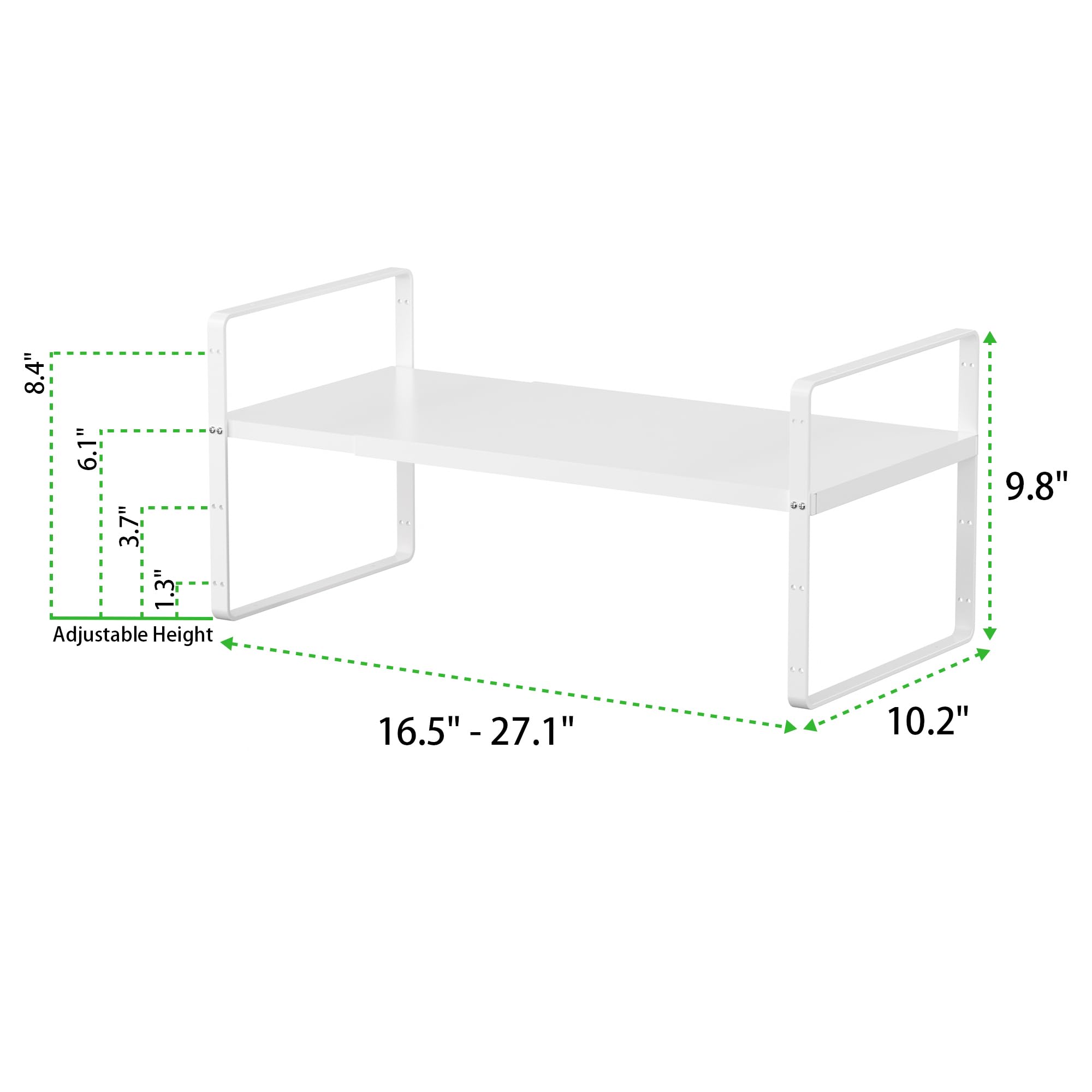 SOFRON Expandable Cabinet Storage Shelf Stackable Organizer Rack for Kitchen Bathroom Pantry Spice Cupboard Countertop Home Offi