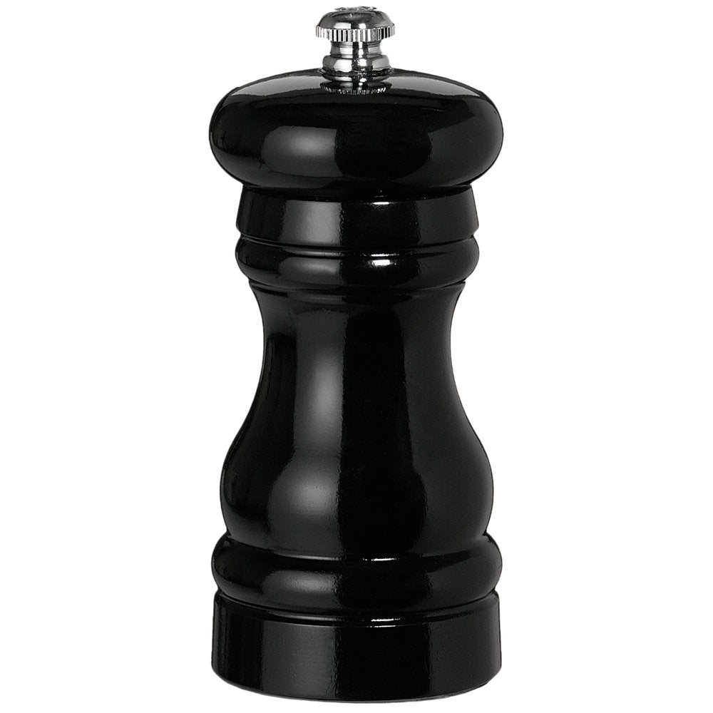 Fletchers' Mill Federal Salt Mill, Black - 4 Inch, Adjustable Coarseness Fine To Coarse, Made In U.S.A.