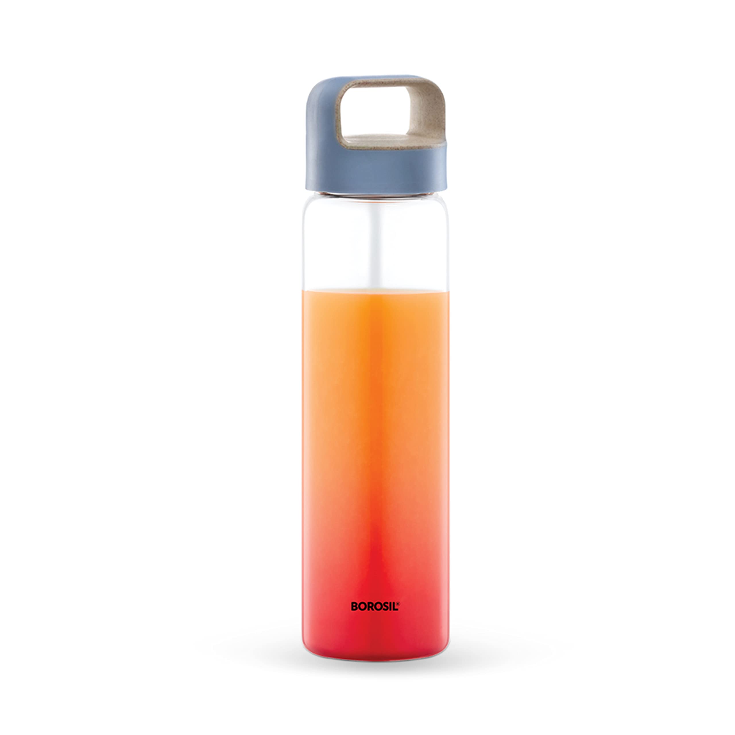 Borosil 750Ml Crysto Bottle | Borosilicate Glass Wide Mouth Bottle For Fridge | Extreme Temperature Resistant For Hot & Cold Wat