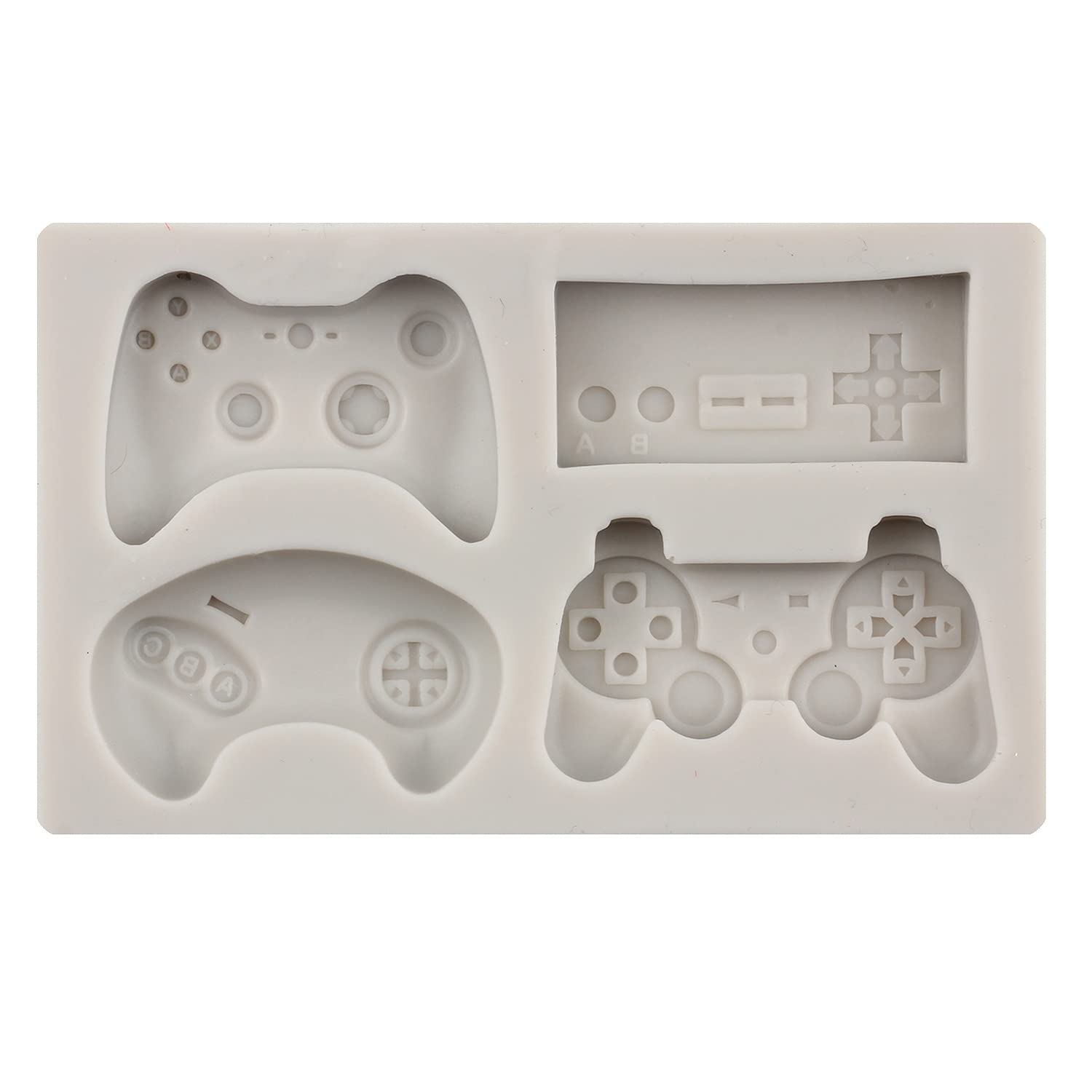Mypracs Football Game Controller Silicone Fondant Molds For Cake Decoration Cupcake Topper Candy Chocolate Gum Paste Sugar Craft