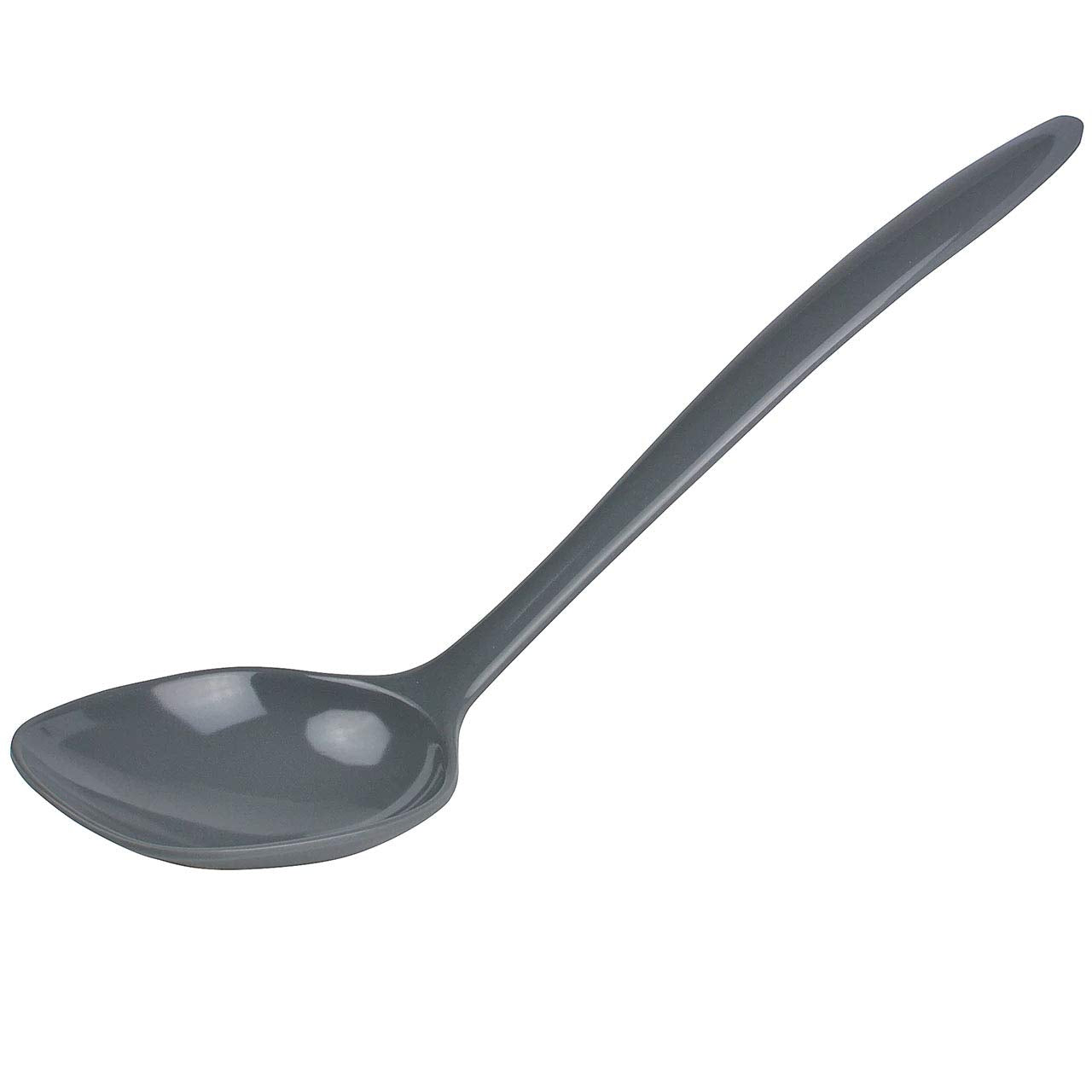 Gourmac Hutzler 12 Inch Melamine Spoon, Steel Gray