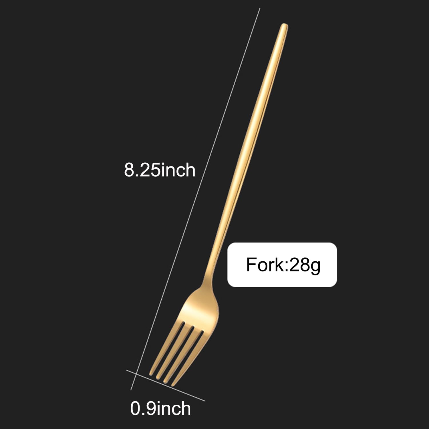 Lfwataxy 5Pcs 8.25 Food Grade 304 Stainless Steel Forks Silverware - Dinner Forks - Flatware Forks - Cutlery Forks - Dishwasher