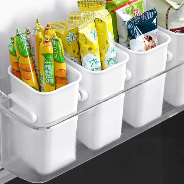 Cloudtail Choice Fridge Side Door Organizer Refrigerator Side Door Bins Kitchen Fridge Food Organizer Bin Home Organizer Case Fo