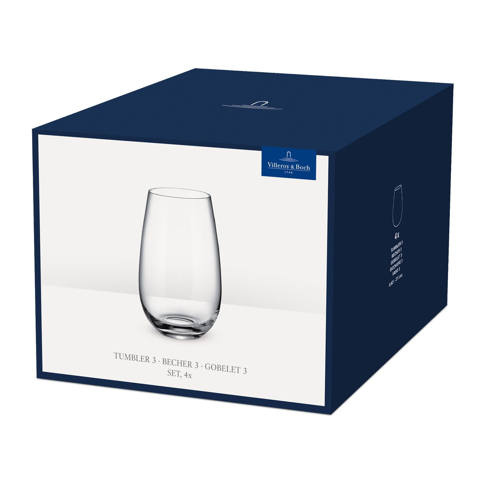 Villeroy & Boch Entree Tumbler (Set Of 4), Clear