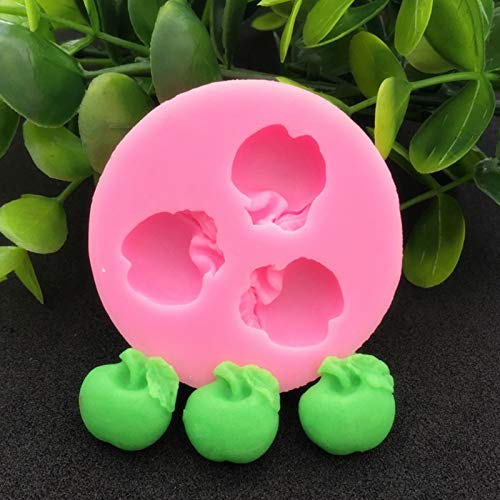 Tone Fun 2 Pcs Mini Apple Plant Fruit Shape Banana Grape Strawberry Peach Orange Corn For Diy Cake Fondant Baking Homemade Cupca