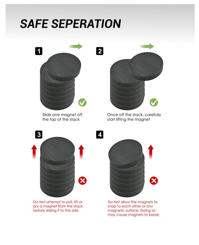 TOWNBUS | 18mm x 4mm | 30 Nos of Round Disc Magnets | decorative Magnets for Handworks, Fridges & DIYs
