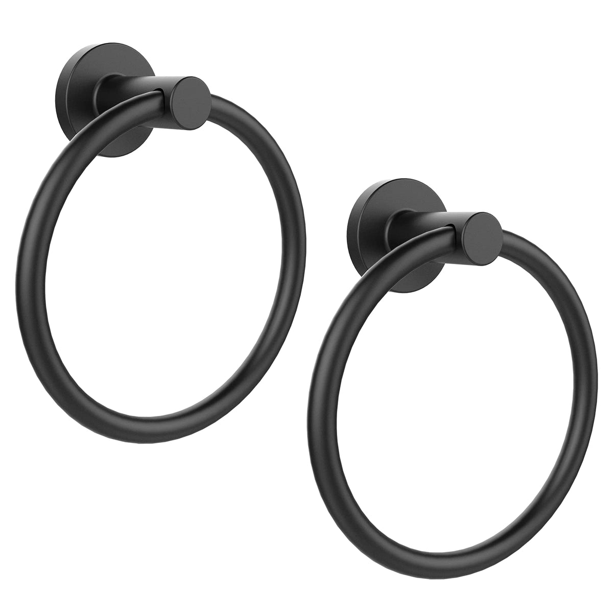 Setsail Towel Holder For Bathroom Wall Matte Black Towel Ring 304 Stainless Steel Hand Towel Holder Heavy Duty Towel Hanger For