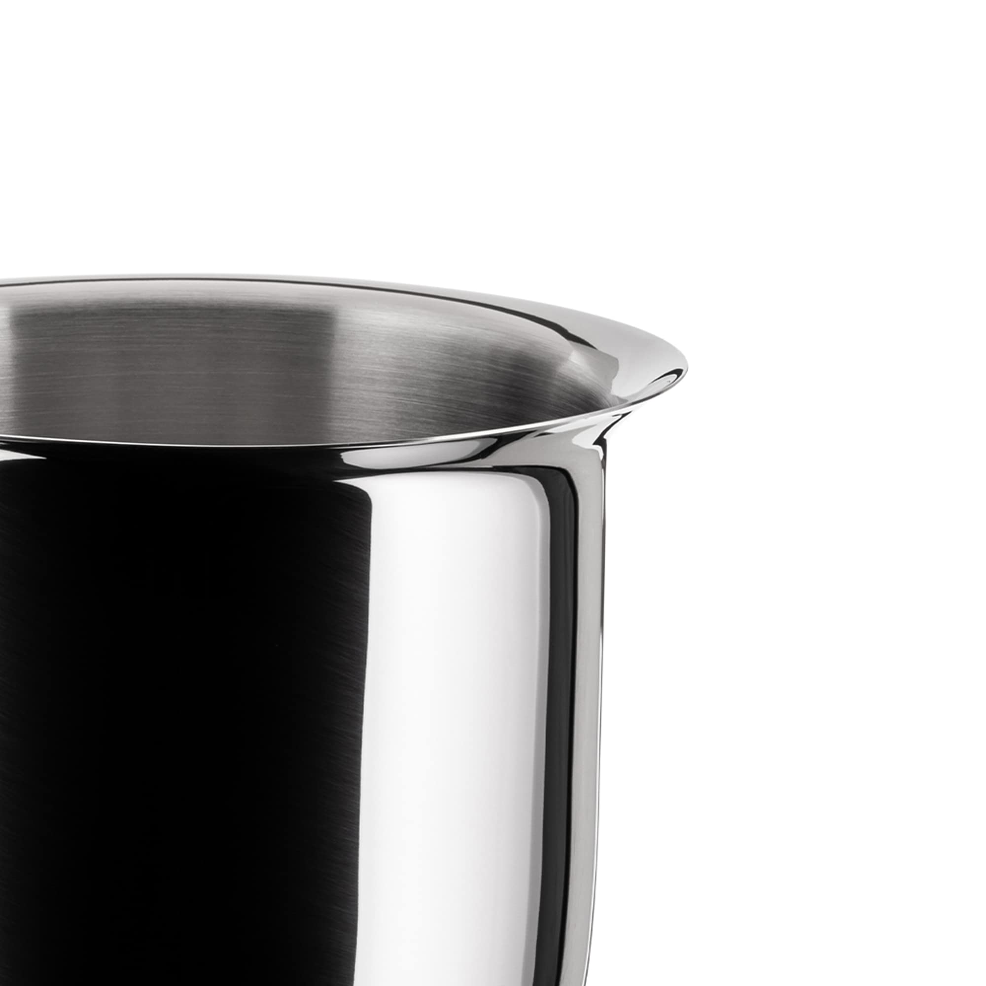 A Di Alessi,Ajm302 ''Pots & Pans'', Milk Boiler In 18/10 Stainless Steel Mirror Polished,2 Qt  Oz