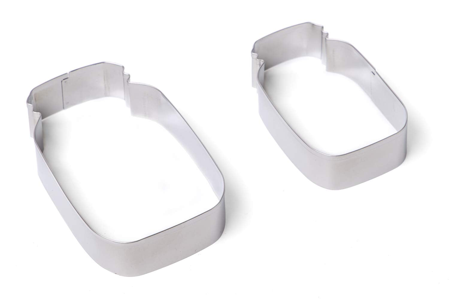 Fox Run 3679 Mason Jar Cookie Cutter Set Of 2,Silver