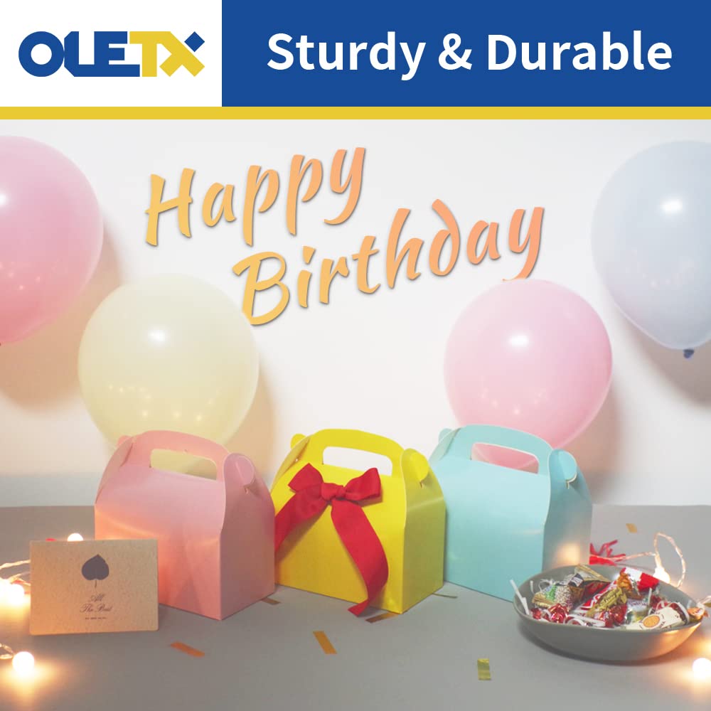 Oletx 30-Pack Pink Party Favor Treat Boxes, Goodie Boxes, Gable Paper Gift Boxes With Handles. Perfect For Princess Pink Party A