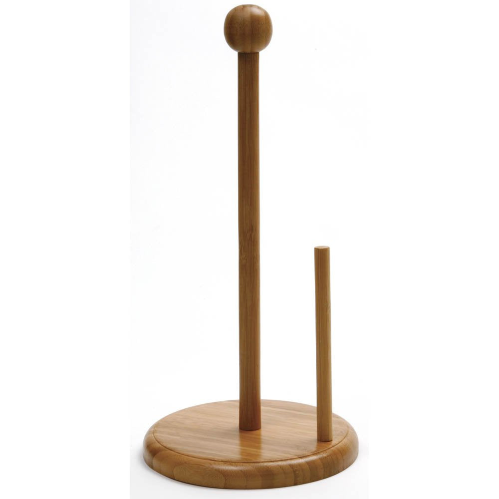 Norpro Bamboo Paper Towel Holder, Light Wood Grain