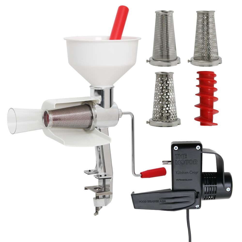 Johnny Apple Sauce Maker, Tomato Sauce Maker, Salsa, Pumpkin Puree, Remove Skins & Seeds From Produce, Model 250 Clamp Based Foo